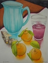 Painting--Watercolor-Still LifeSpiced Wine