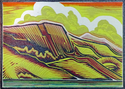 Print Making--Woodblock-LandscapeMagic Mountain