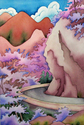 Painting--Watercolor-LandscapeJacarand Canyon