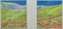 Print Making--Woodblock-LandscapeDesert April I & II