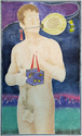 Print Making--Woodblock-FigurativeFireflies in the Garden