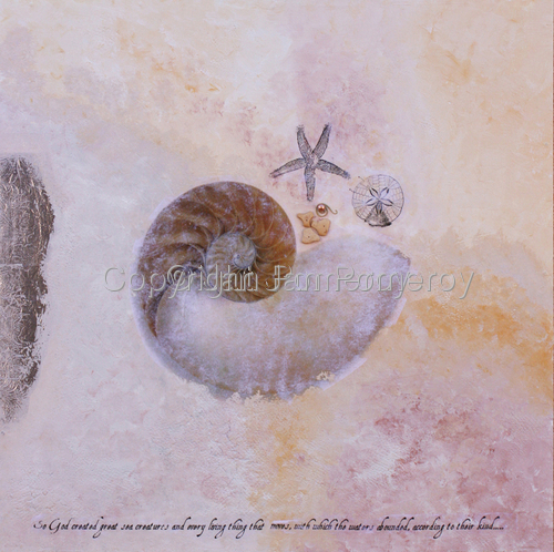 Mixed Media-Representational-So God created Great Sea Creatures