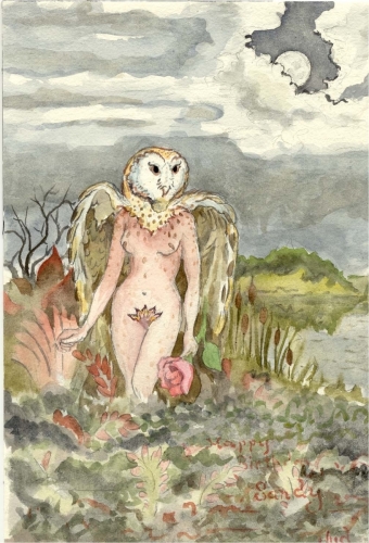 Painting-Symbolism-in the view of the moon, you are what you imagine