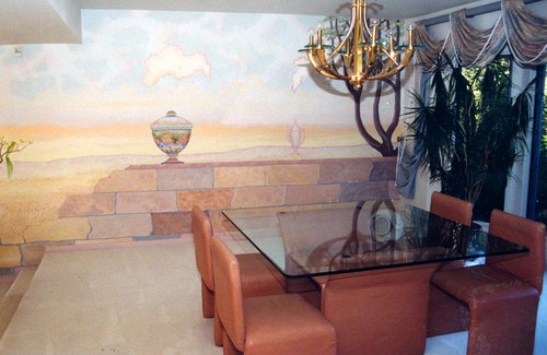 Other-Mural with Wall and Vase