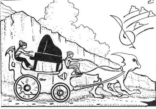 Drawing-Fantasy-musical fantasy ride