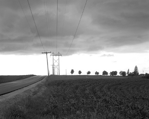 Photography-Landscape-Dark sky,  above La Crosse,  Wisconsin 1985 0627b