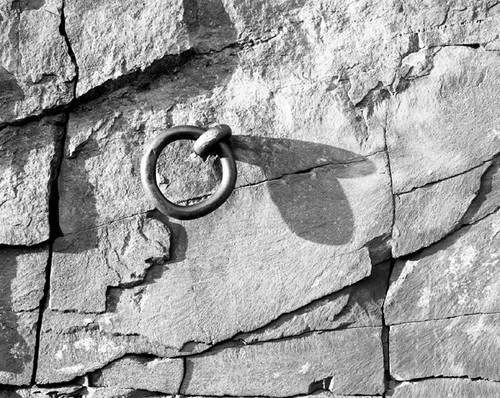 Photography-Anchor ring, rock face, Taylors Falls, Minnesota  1998 1128a