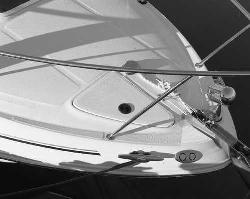 Photography-Bow of power boat, Ephraim, Wisconsin 2001 0901a