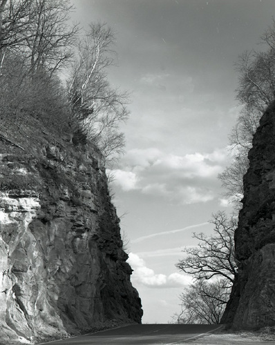 Photography-Landscape-Mindoro Cut, Highway 108, near Mindoro, Wisconsin 1998 0419