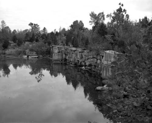 Photography-Abandoned limestone quarry, Monroe County, Indiana r07  1012 01