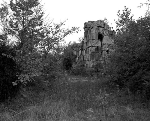 Photography-Landscape-Limestone blocks, abandoned quarry, Monroe County, Indiana07-1012-05