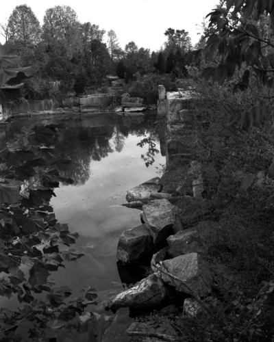 Photography-Landscape-Water filled limestone quarry, Monroe County, Wisconsin 07-1012-10