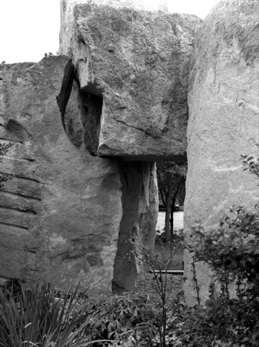 Photography- Stacked limestone blocks, Monroe County, Indiana r07-1011a-55
