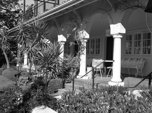 Photography-Architecture-Colonnade, La Playa Hotel,  Carmel, California r08-0210a-45