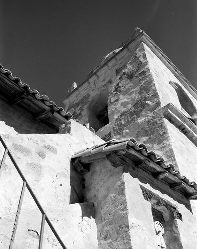 Photography-Architecture-Bell Tower, Carmel Mission, California r08-0214b-55
