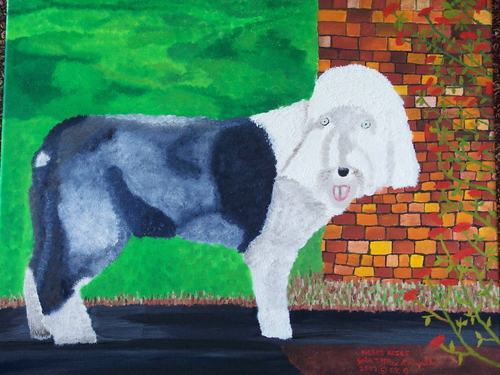 Painting-Animals-Kiss's Roses