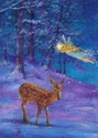 Painting--Oil-FantasyMAGICAL WINTER WOODS FAIRY