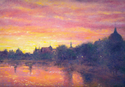 Painting--Oil-CityscapeNOCTURNE-LA SEINE