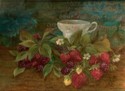 Painting--Oil-Still Lifestrawberry tea