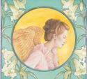 Painting--Watercolor-Fantasyeaster lily-angel
