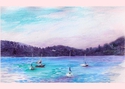 Painting--Watercolor-LandscapeSUMMER DAY