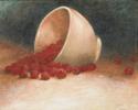 Painting--Oil-Still Lifebowl of rasberry