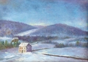 Painting--Oil-LandscapeSOLITUDE IN BLUE