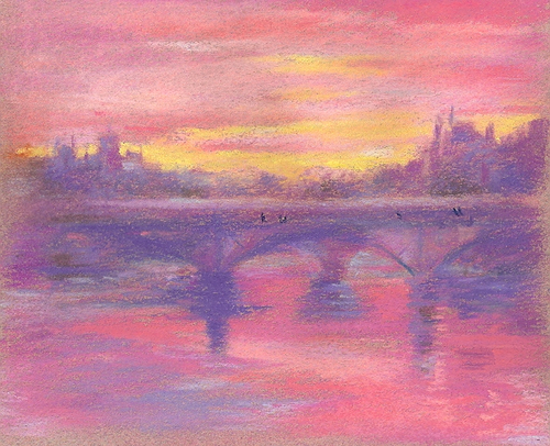 Drawing-Landscape-la seine-sketch