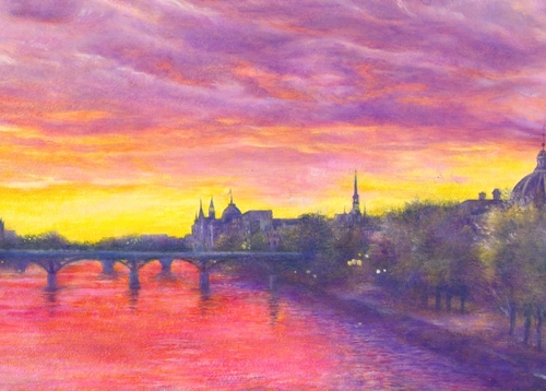 Painting-Landscape-PARIS-NOCTURNE