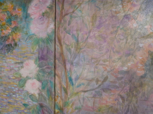 Painting-Floral-rose -mural-CU