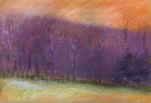 Painting-Impressionism-pastel-frosty lavender