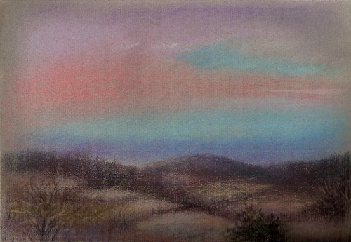 Painting-Impressionism-frosty-snowscene
