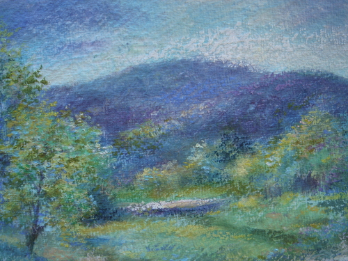 Painting-Impressionism-oil pastel-spring