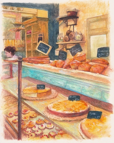 Painting-Cityscape-patisserie