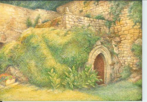 Painting-Landscape-chateau R, France
