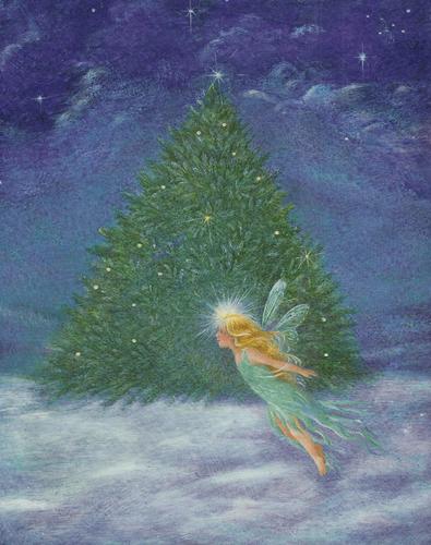 Painting-Fantasy-blue fairy,E.T.