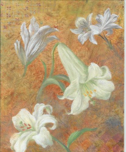 Painting-Floral-easter lily