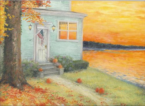 Painting-Seascape-Fall, twillight