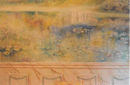 Painting-Landscape-mural-pond