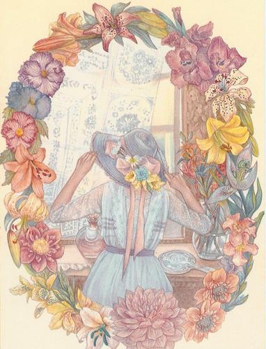 Painting-Portrait-getting dress