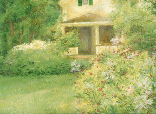 Painting-green & beige