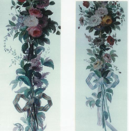 Painting-Floral-decorative panels