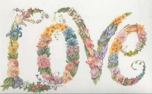 Painting-Floral-love