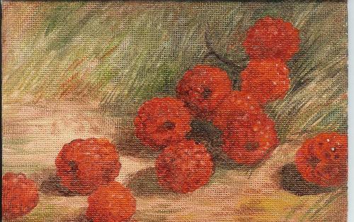 Painting-Still Life-rasberry