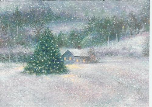 Painting-Landscape-IT'S SNOWING