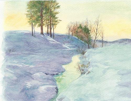 Painting-Landscape-WINTER STUDY