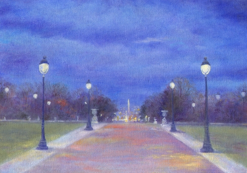 Painting-Landscape-PARIS-DAWN