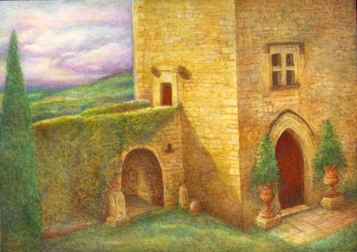 Painting-Landscape-CHATEAU R, CORNER