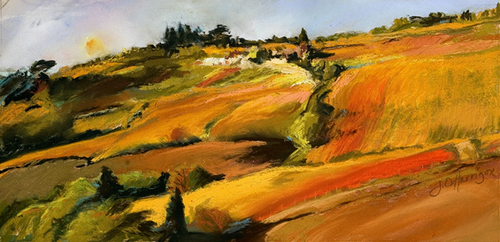 Tuscan Astract Landscape