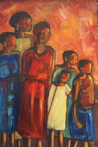 Painting-Oil-Africa Untitled